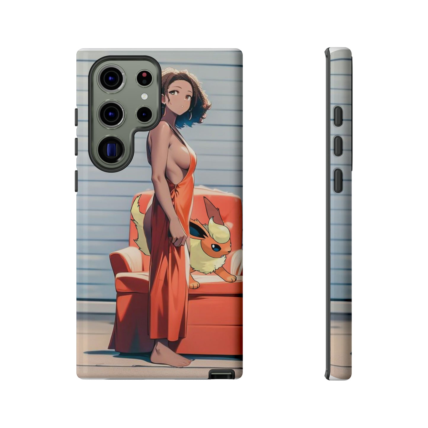 Flames She Has- Anime Style Art Tough Cases