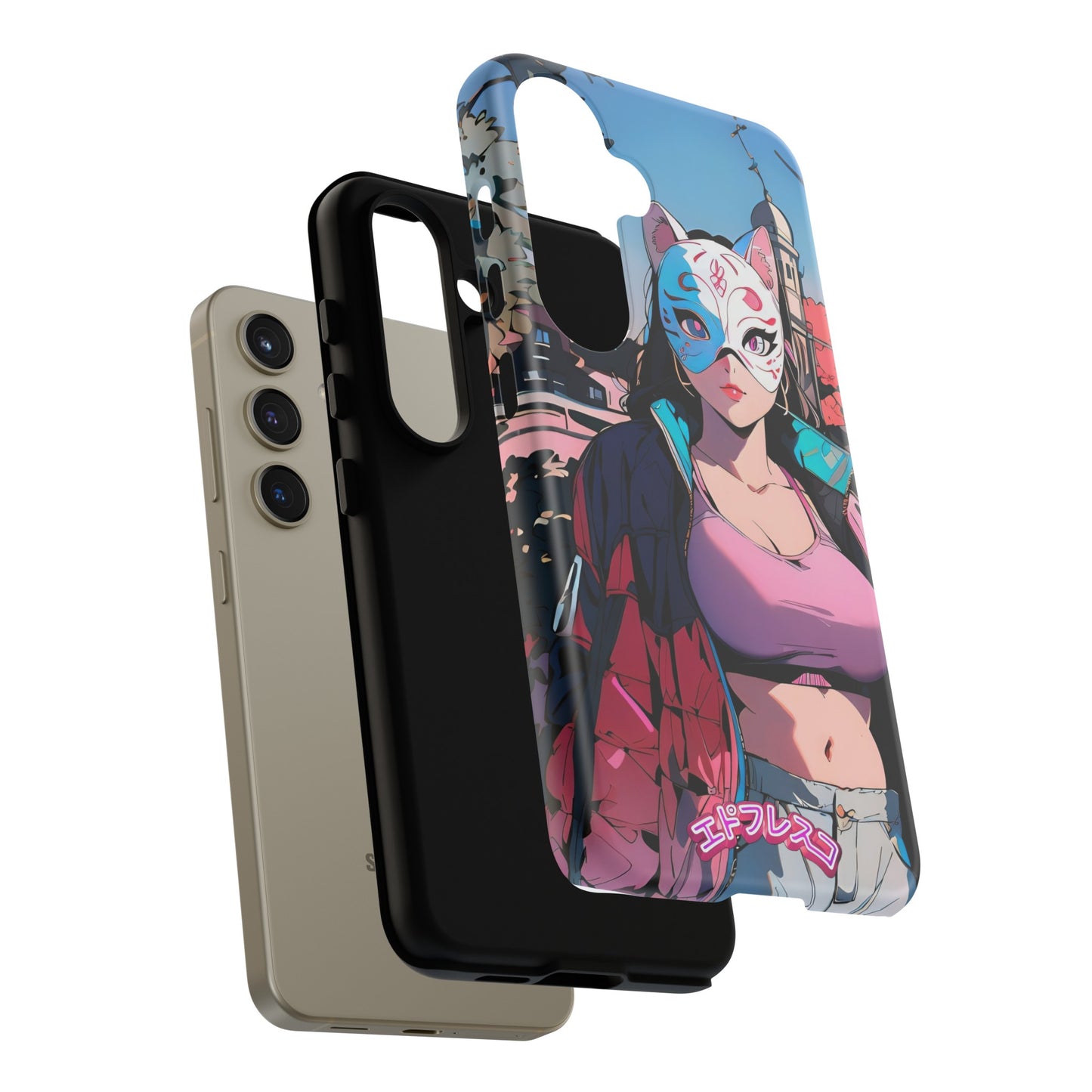 Anime Style Art Tough Cases- "Kitty City Boss #3"