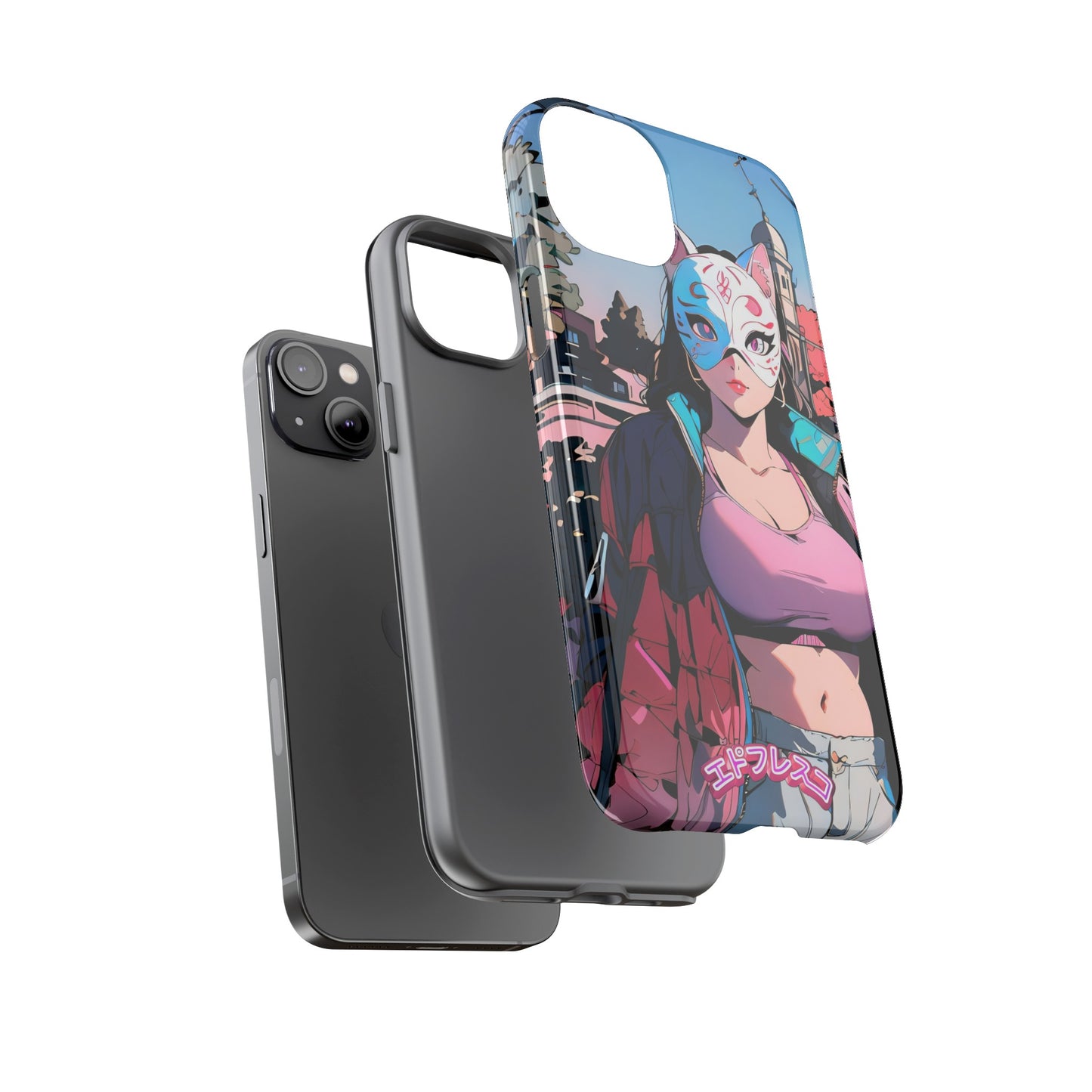 Anime Style Art Tough Cases- "Kitty City Boss #3"