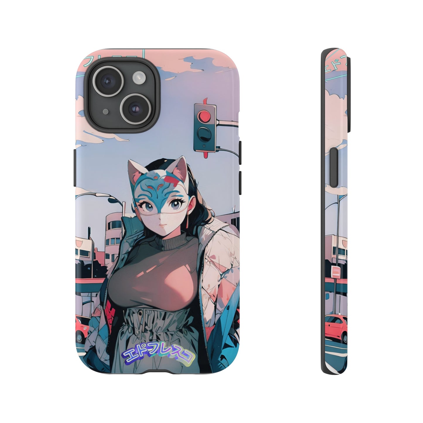 Anime Style Art Tough Cases- "Kitty City Boss #2"