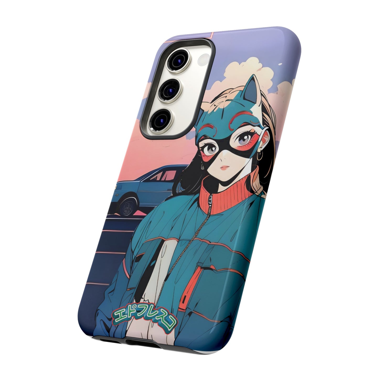 Anime Style Art Tough Cases- "Kitty City Boss #1"