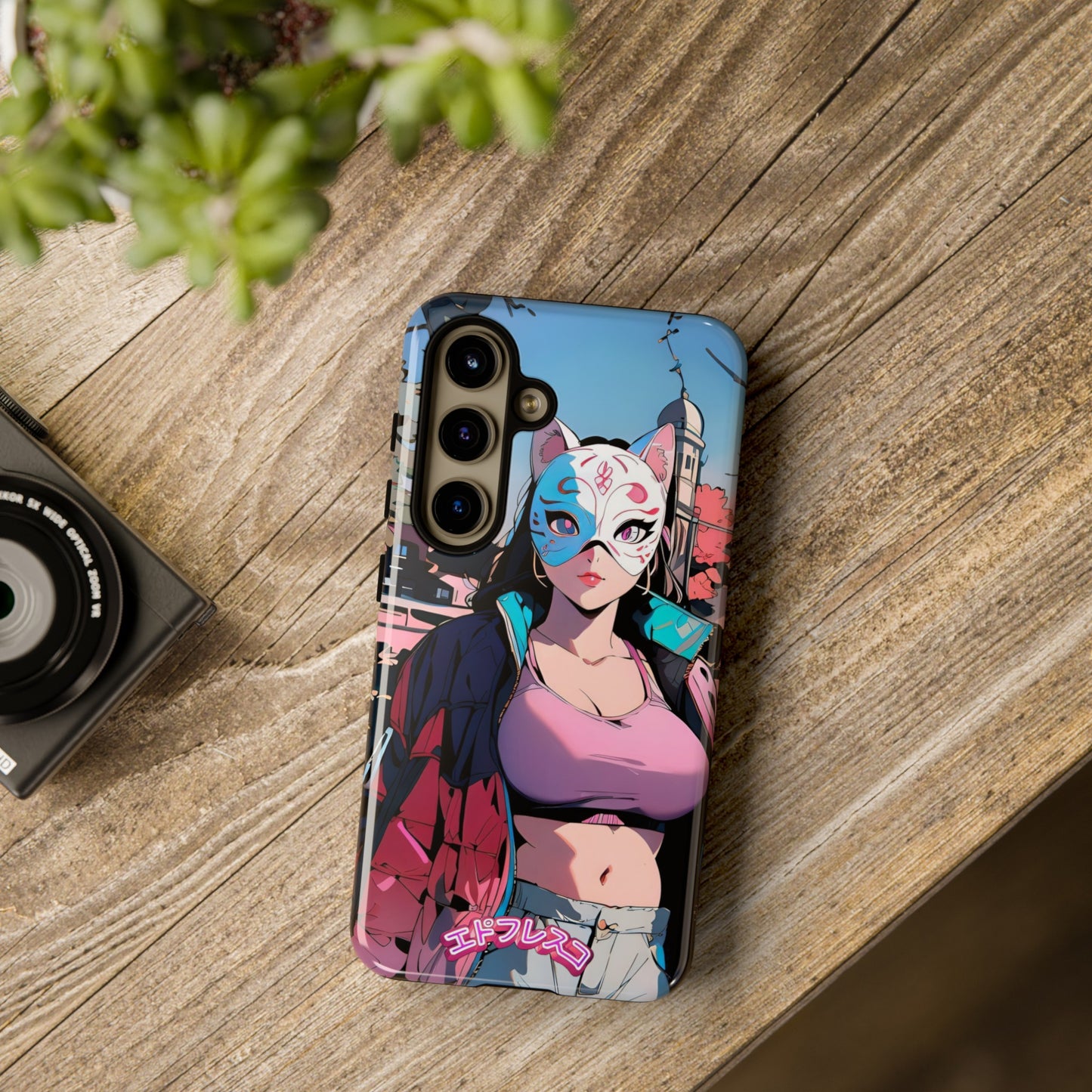 Anime Style Art Tough Cases- "Kitty City Boss #3"