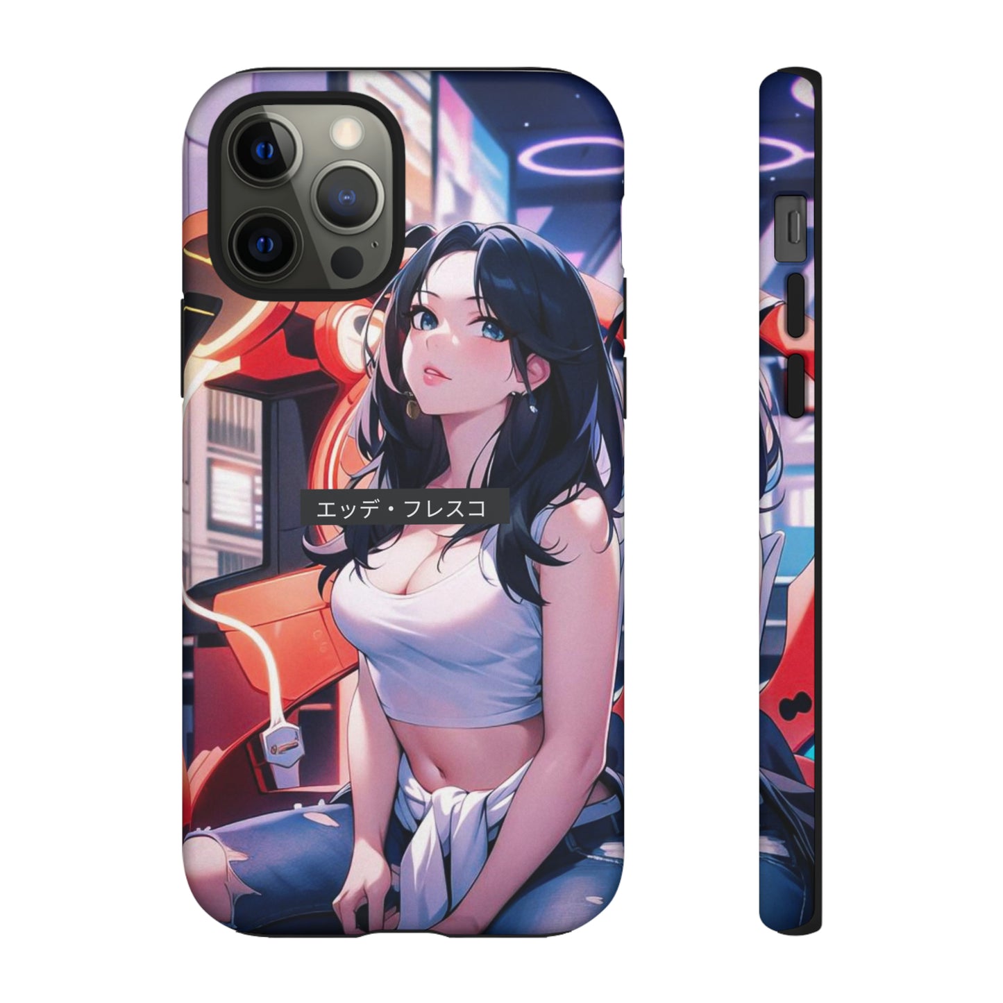 Anime Style Art Tough Cases- "She's at the Arcade"