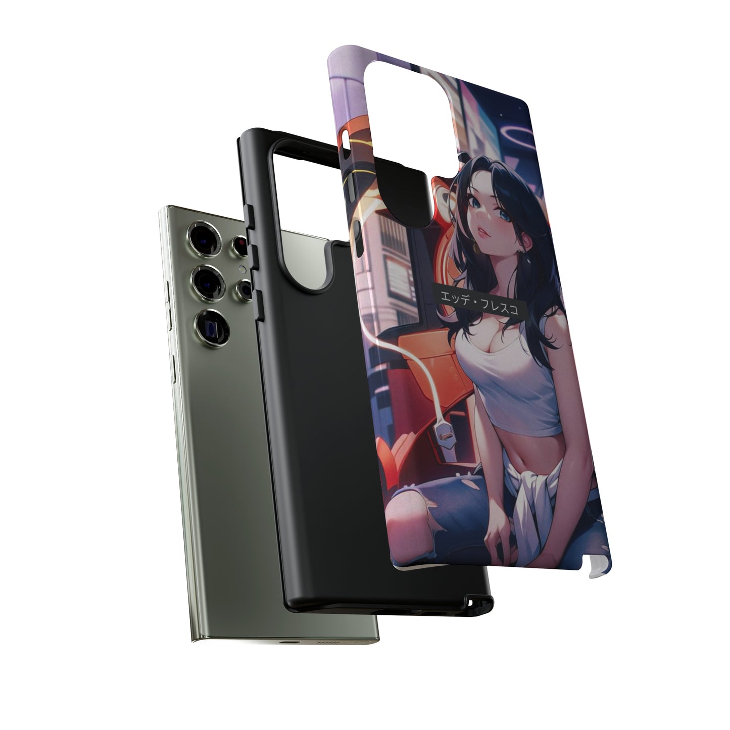 Anime Style Art Tough Cases- "She's at the Arcade"