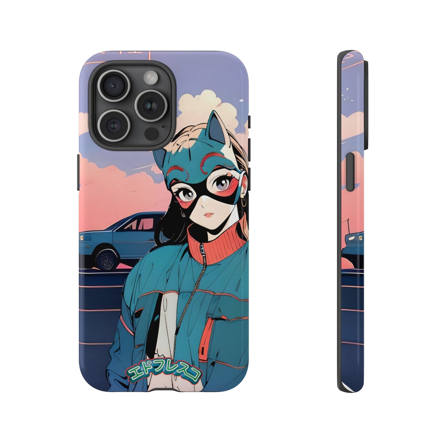Anime Style Art Tough Cases- "Kitty City Boss #1"