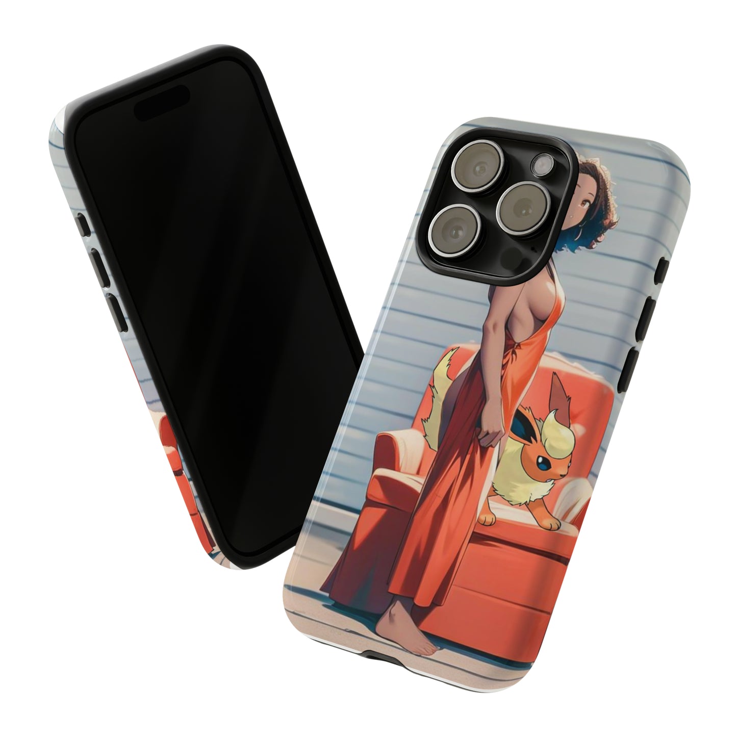 Flames She Has- Anime Style Art Tough Cases