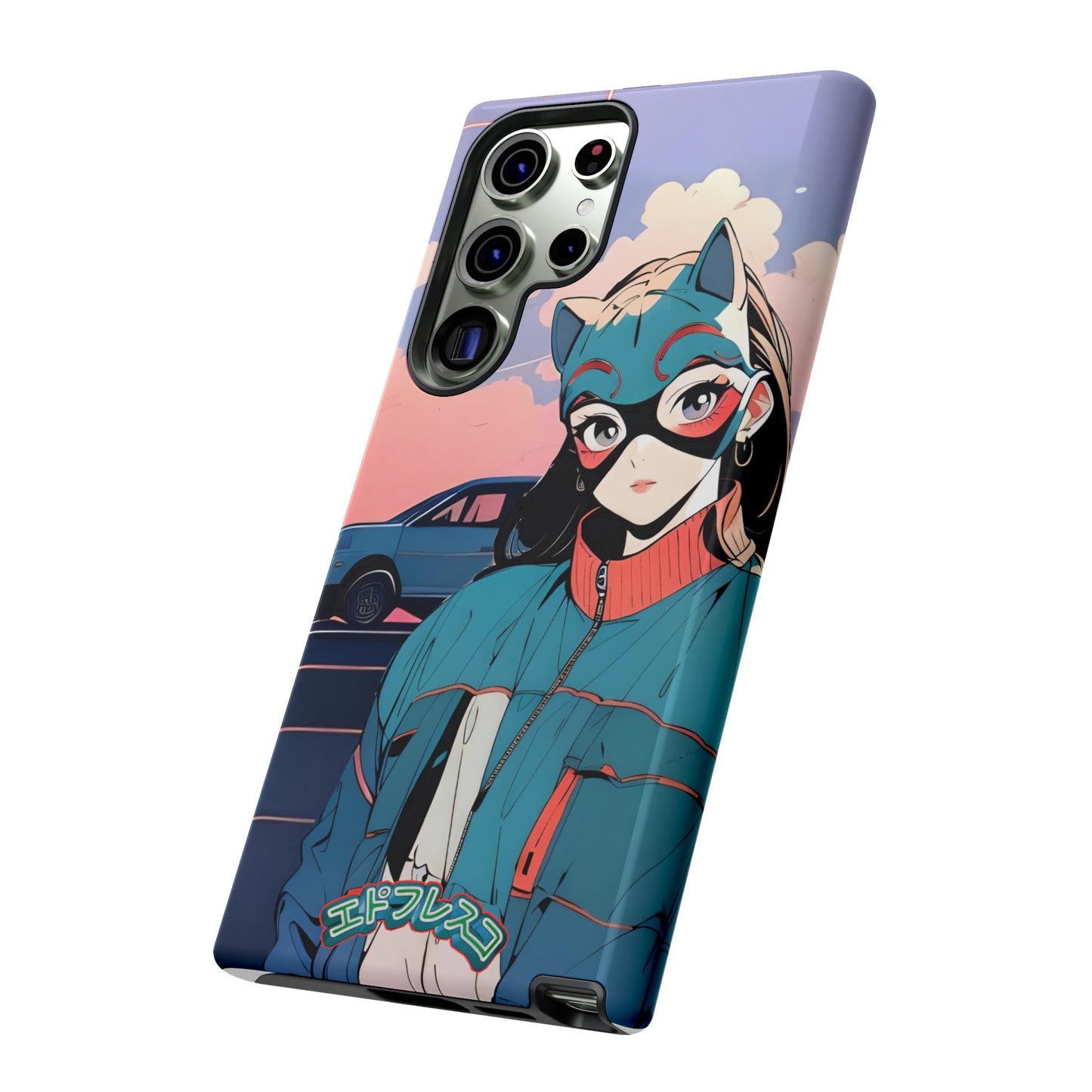 Anime Style Art Tough Cases- "Kitty City Boss #1"