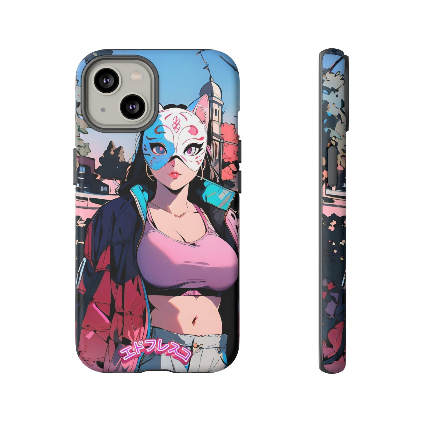 Anime Style Art Tough Cases- "Kitty City Boss #3"