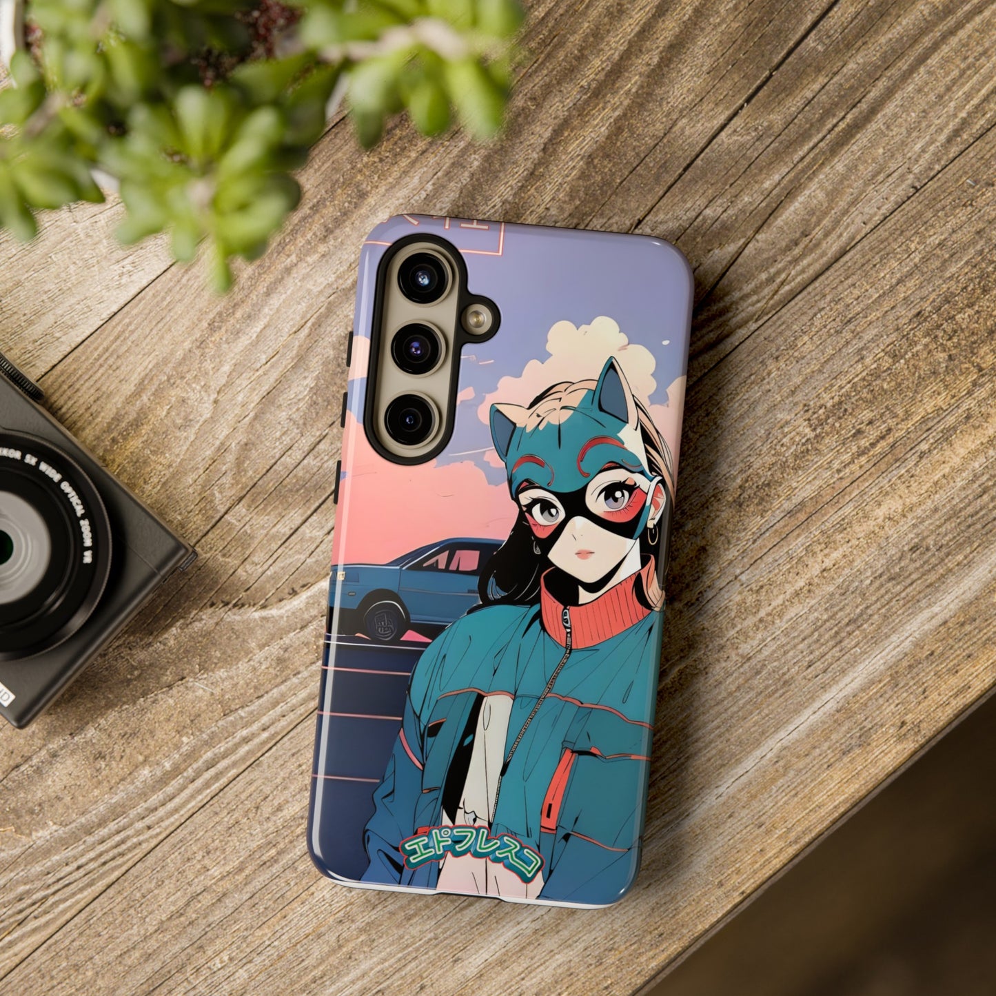 Anime Style Art Tough Cases- "Kitty City Boss #1"