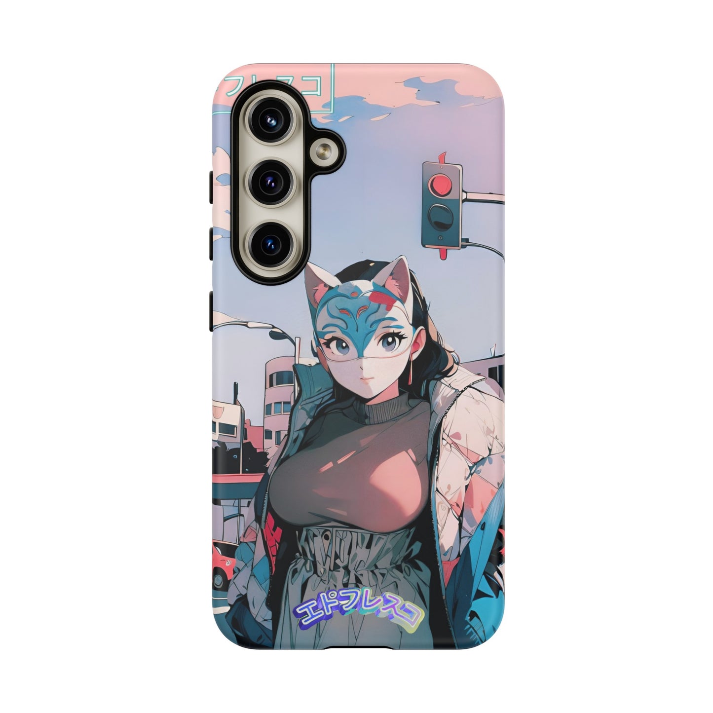 Anime Style Art Tough Cases- "Kitty City Boss #2"