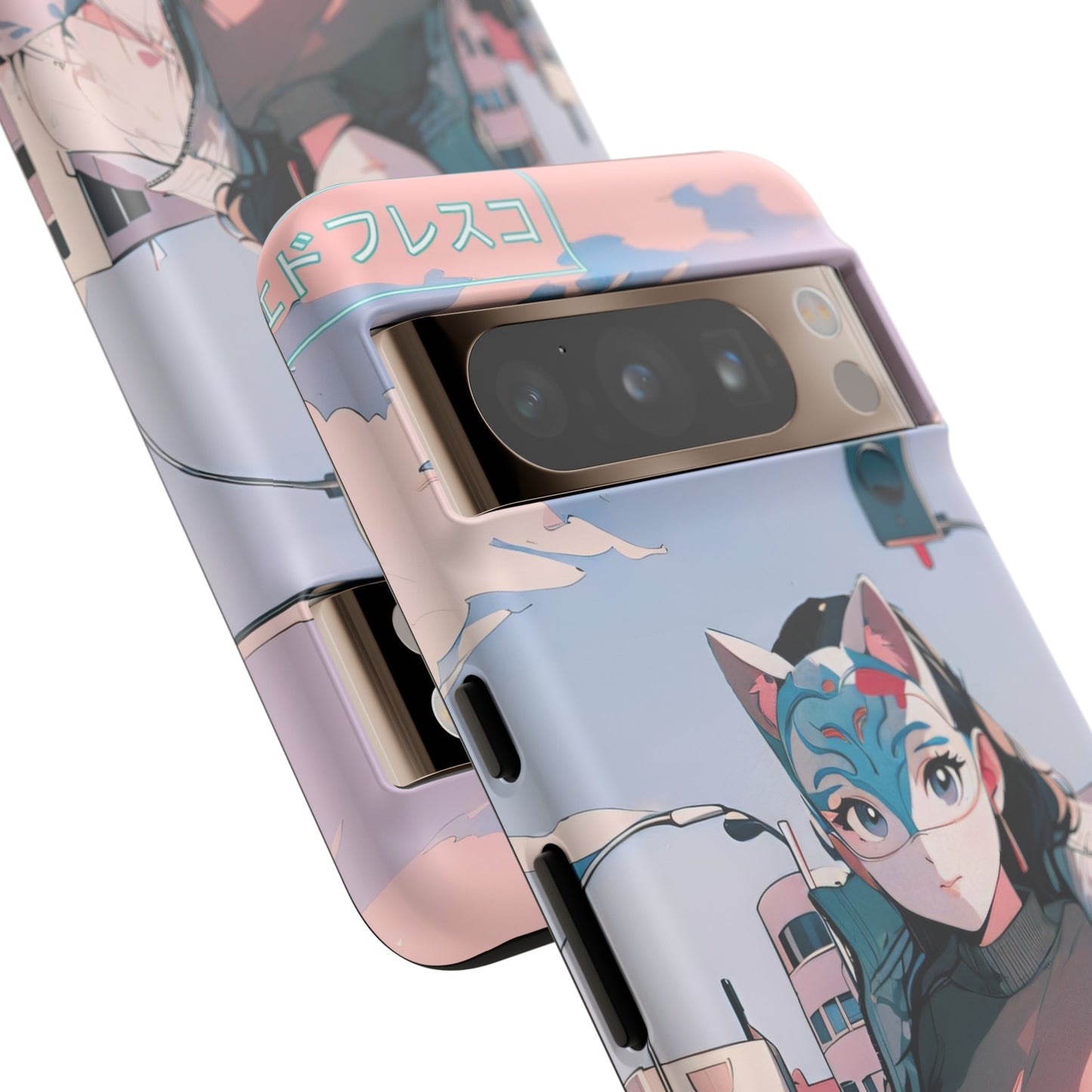 Anime Style Art Tough Cases- "Kitty City Boss #2"