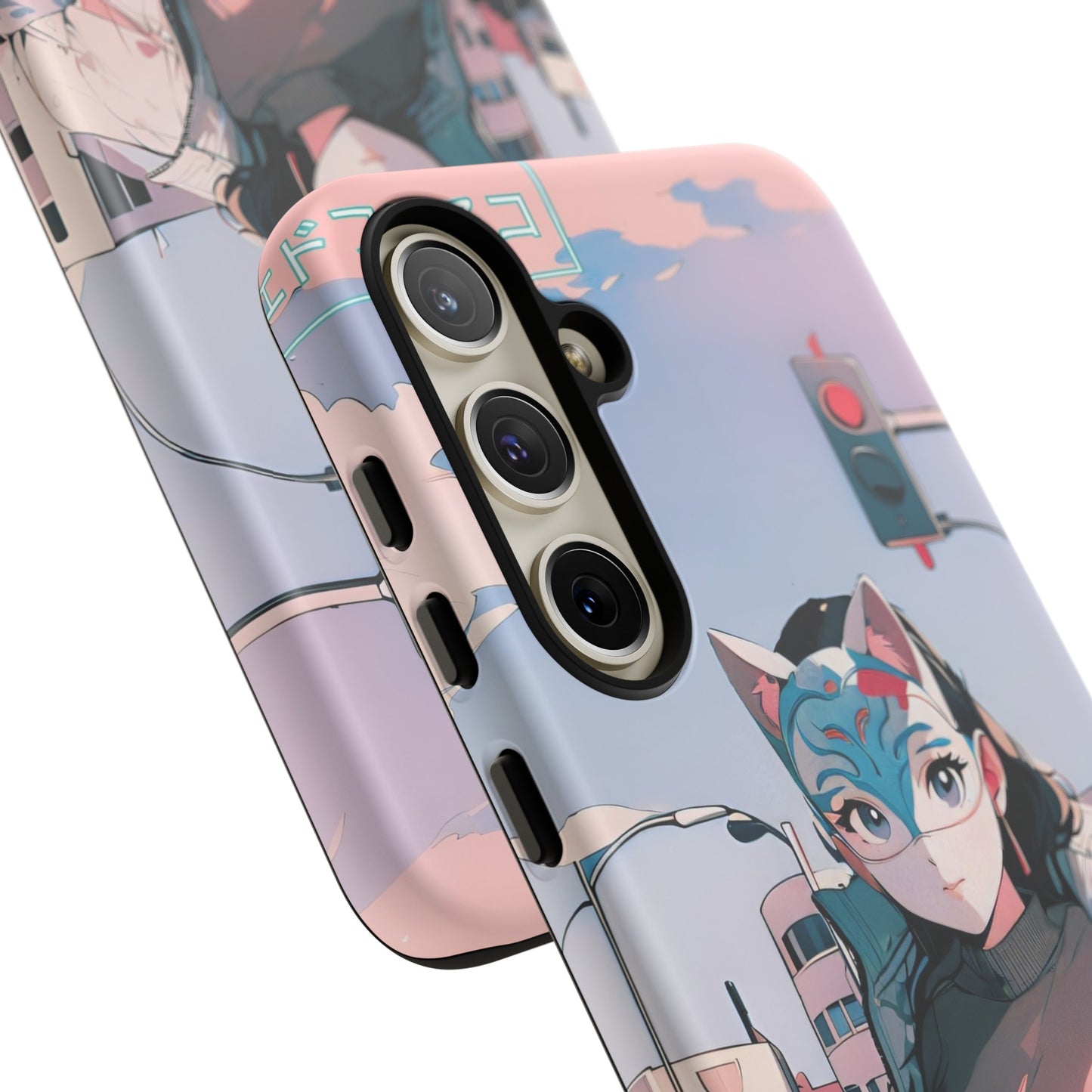 Anime Style Art Tough Cases- "Kitty City Boss #2"