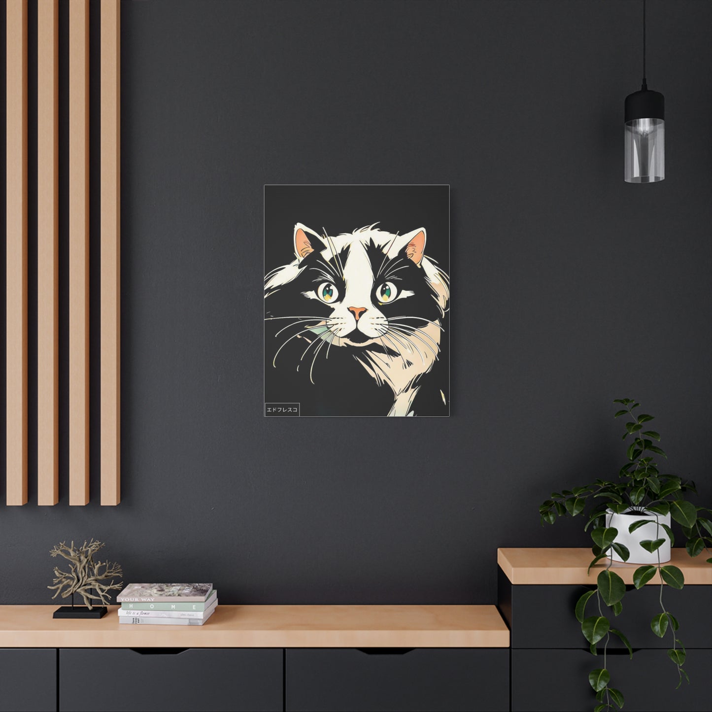 Anime Style Art Matte Canvas, Stretched, 1.25"- "The Stray Friends #1"