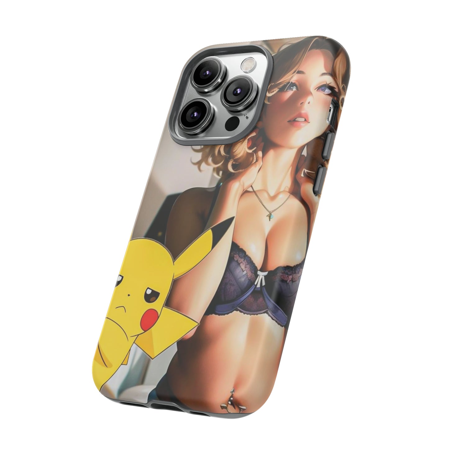 Blonde with Pika- Anime Style Art Tough Cases