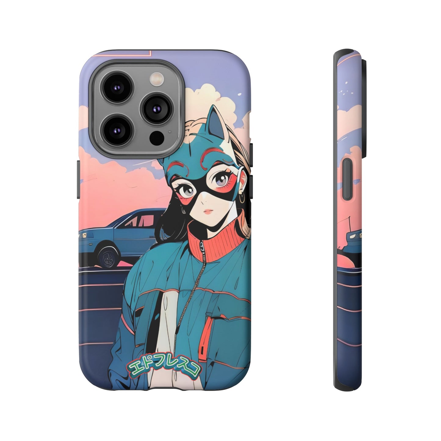 Anime Style Art Tough Cases- "Kitty City Boss #1"