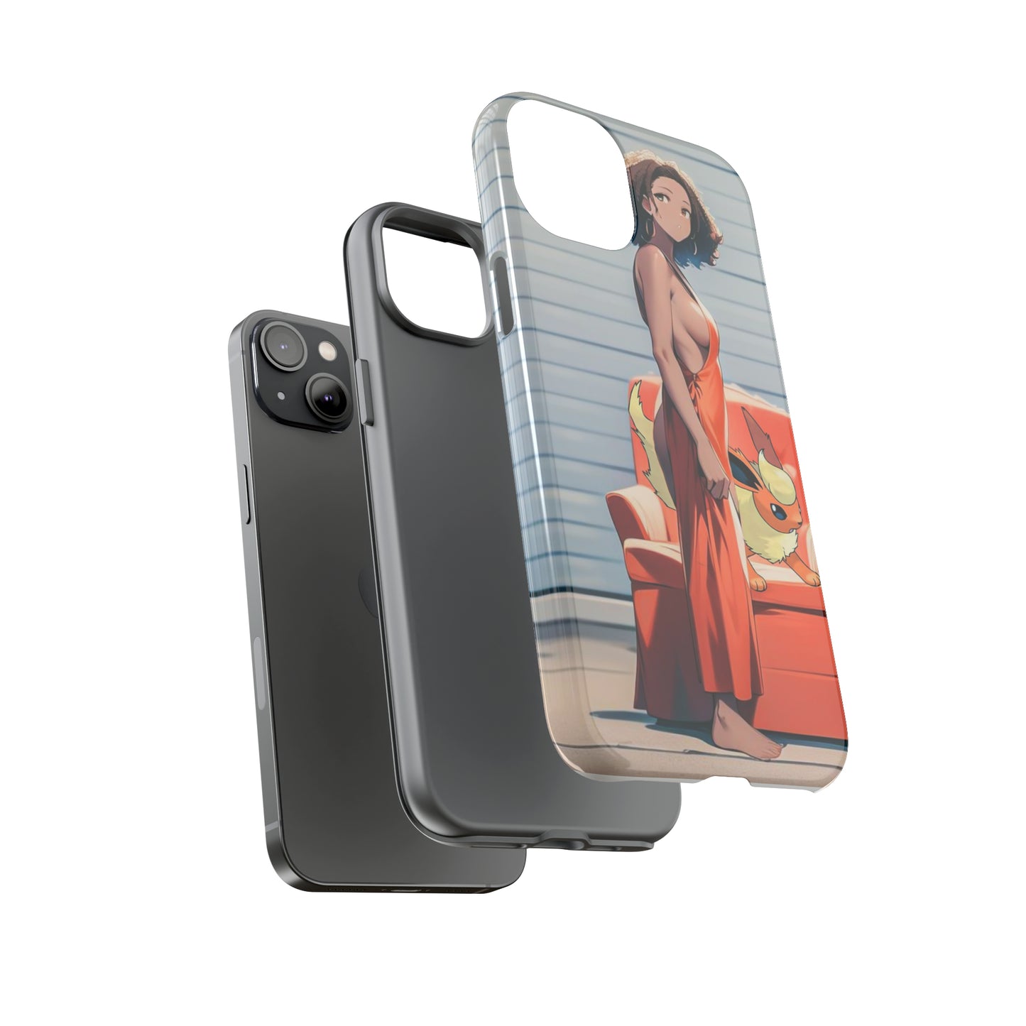 Flames She Has- Anime Style Art Tough Cases