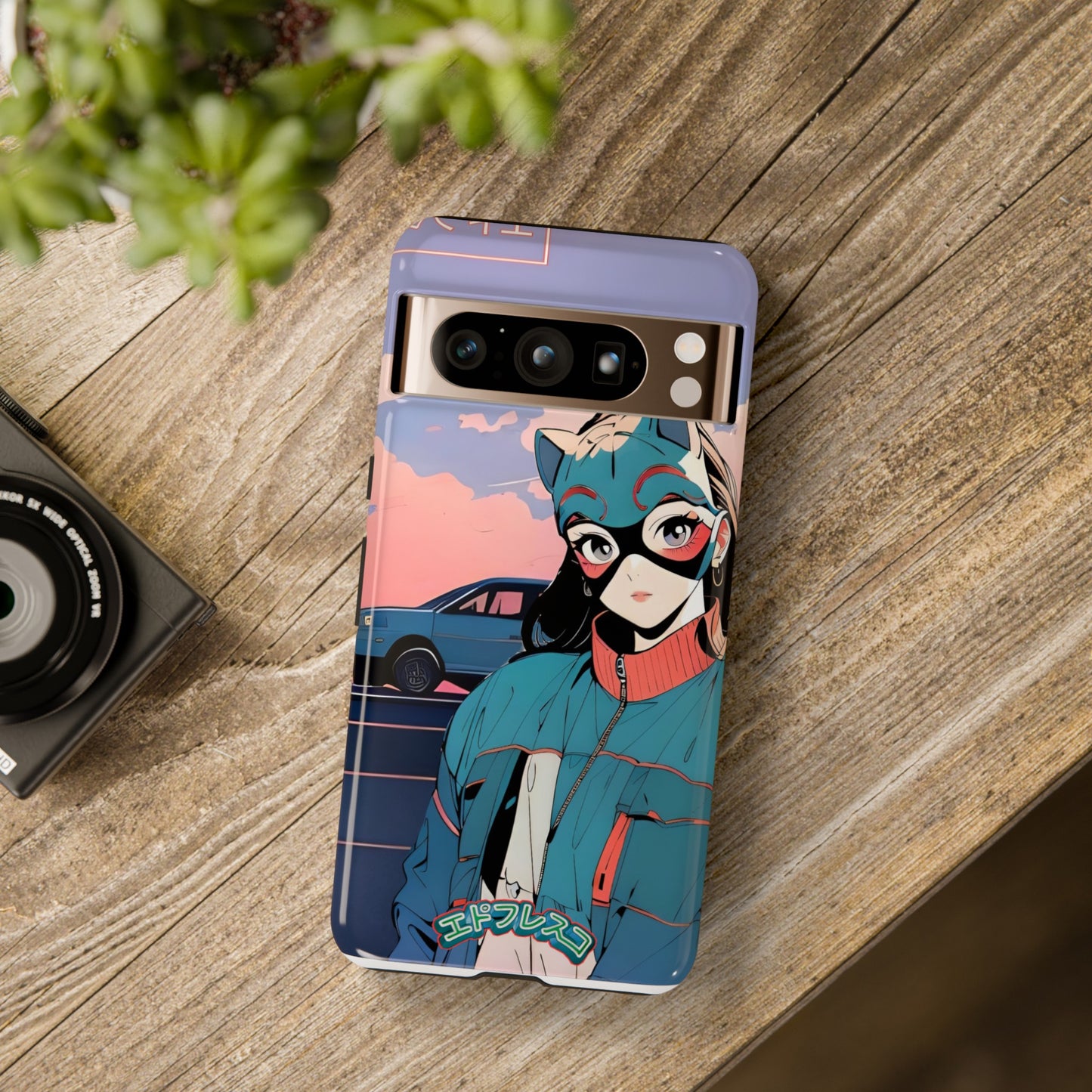Anime Style Art Tough Cases- "Kitty City Boss #1"