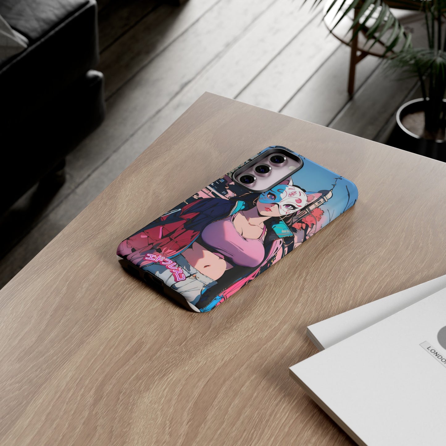 Anime Style Art Tough Cases- "Kitty City Boss #3"