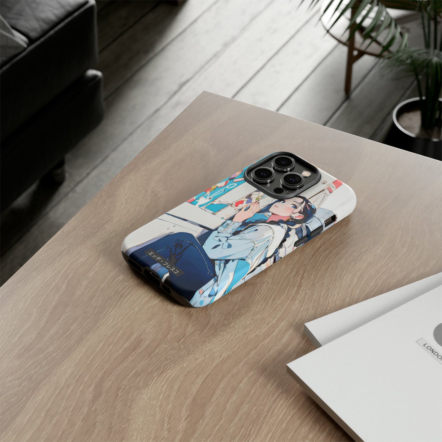 Anime Style Art Tough Cases- "She Loves Ice Cream"