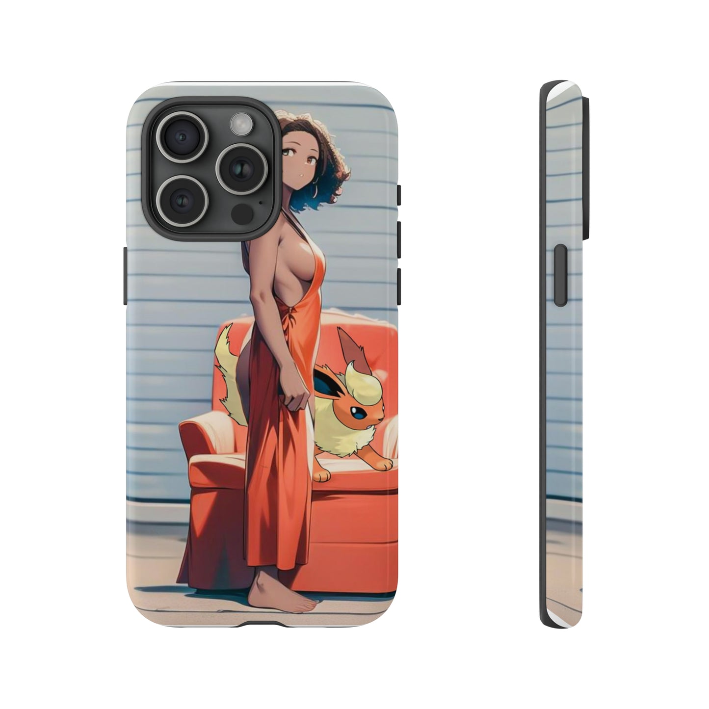 Flames She Has- Anime Style Art Tough Cases