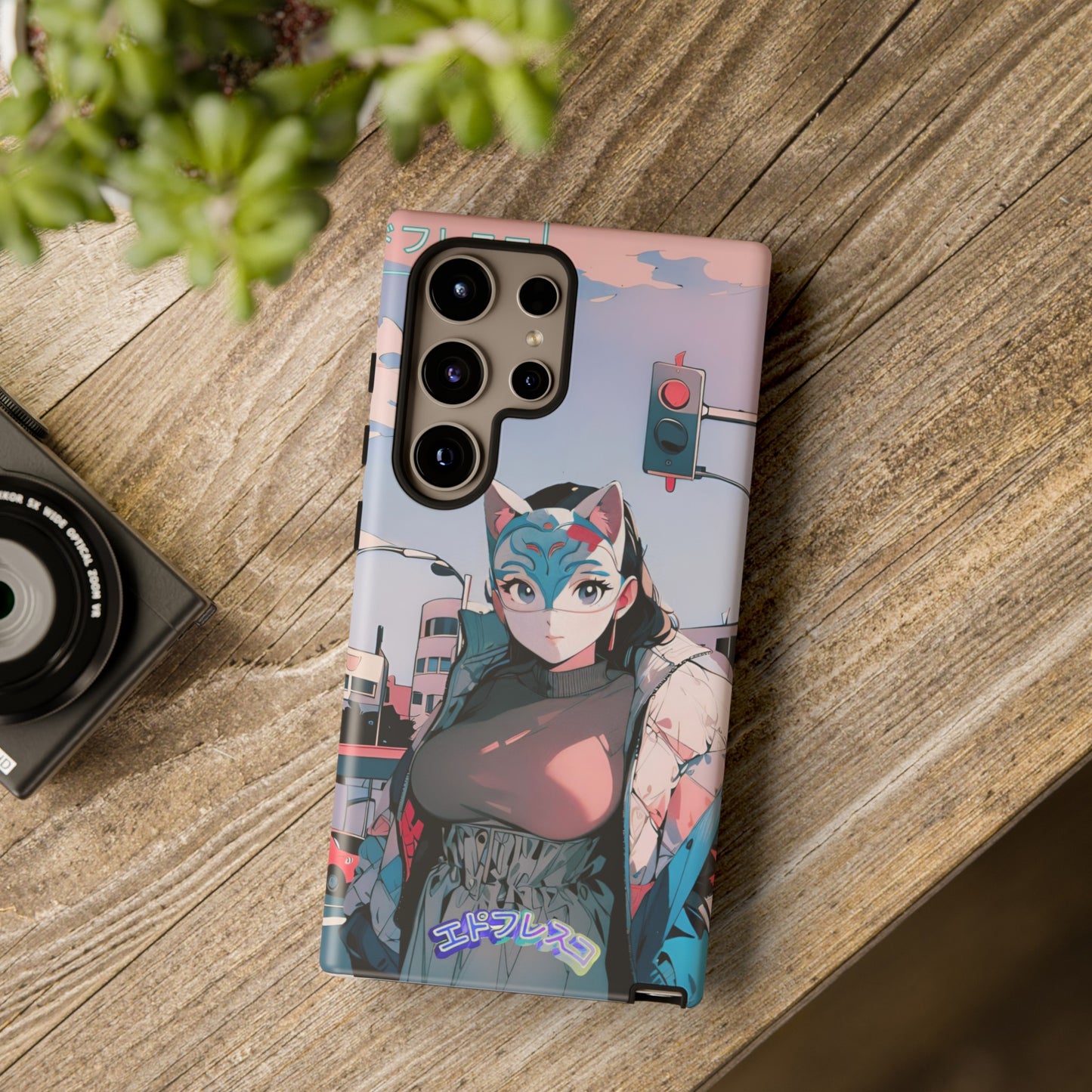 Anime Style Art Tough Cases- "Kitty City Boss #2"
