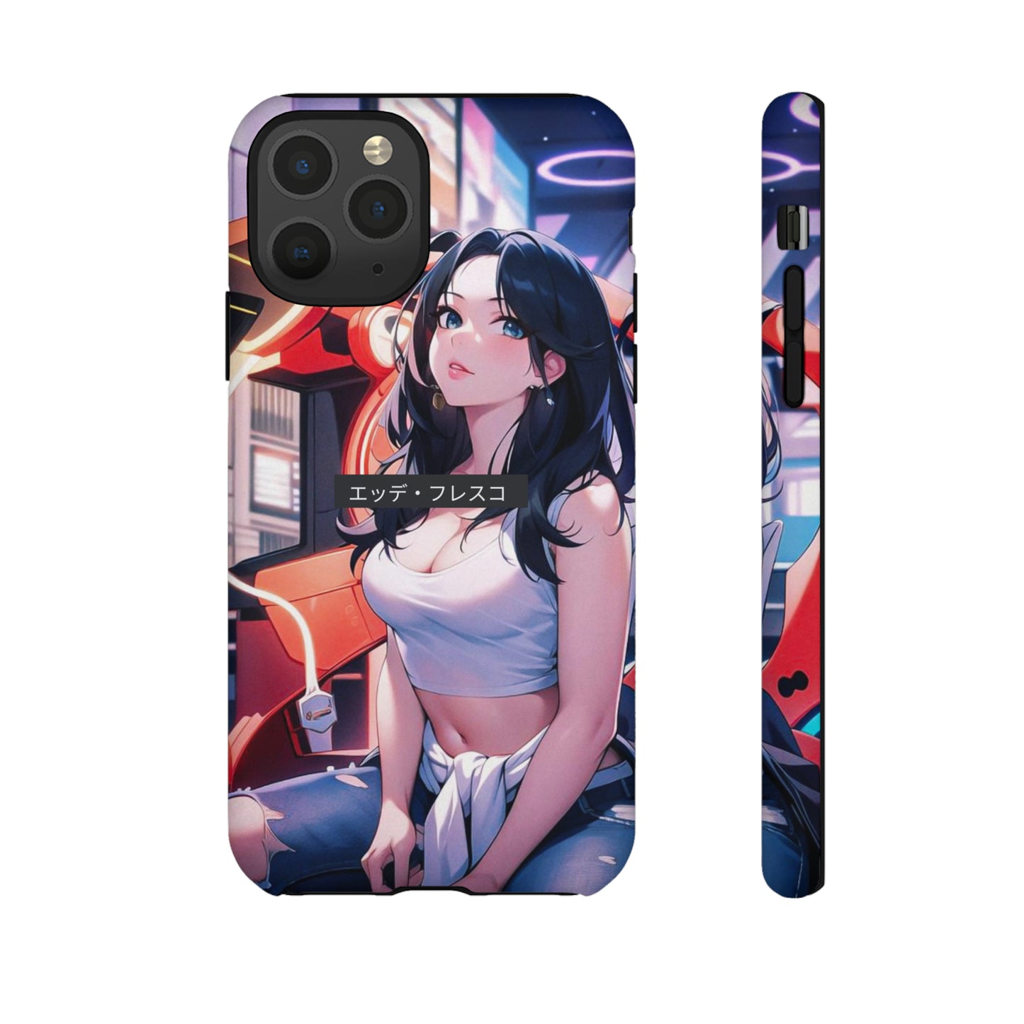 Anime Style Art Tough Cases- "She's at the Arcade"