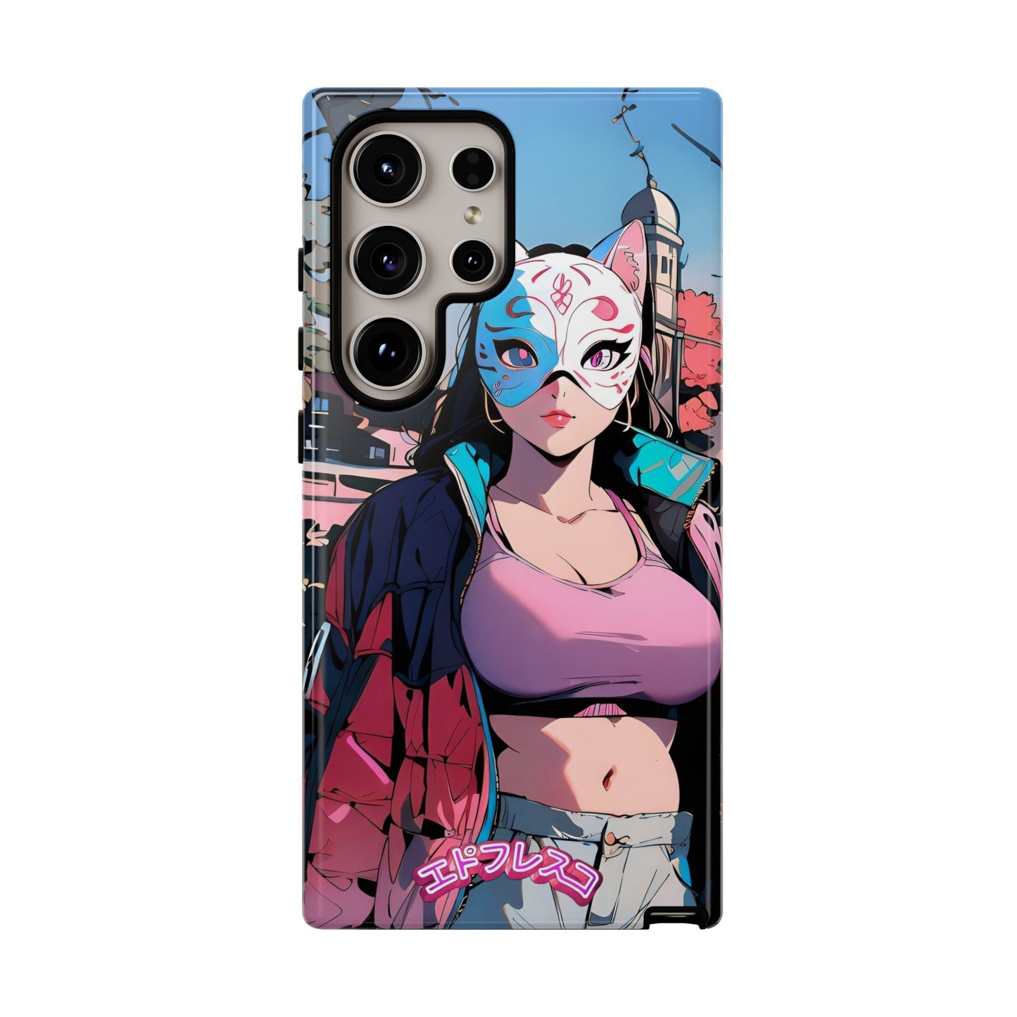 Anime Style Art Tough Cases- "Kitty City Boss #3"