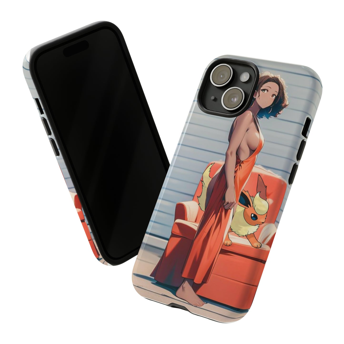 Flames She Has- Anime Style Art Tough Cases
