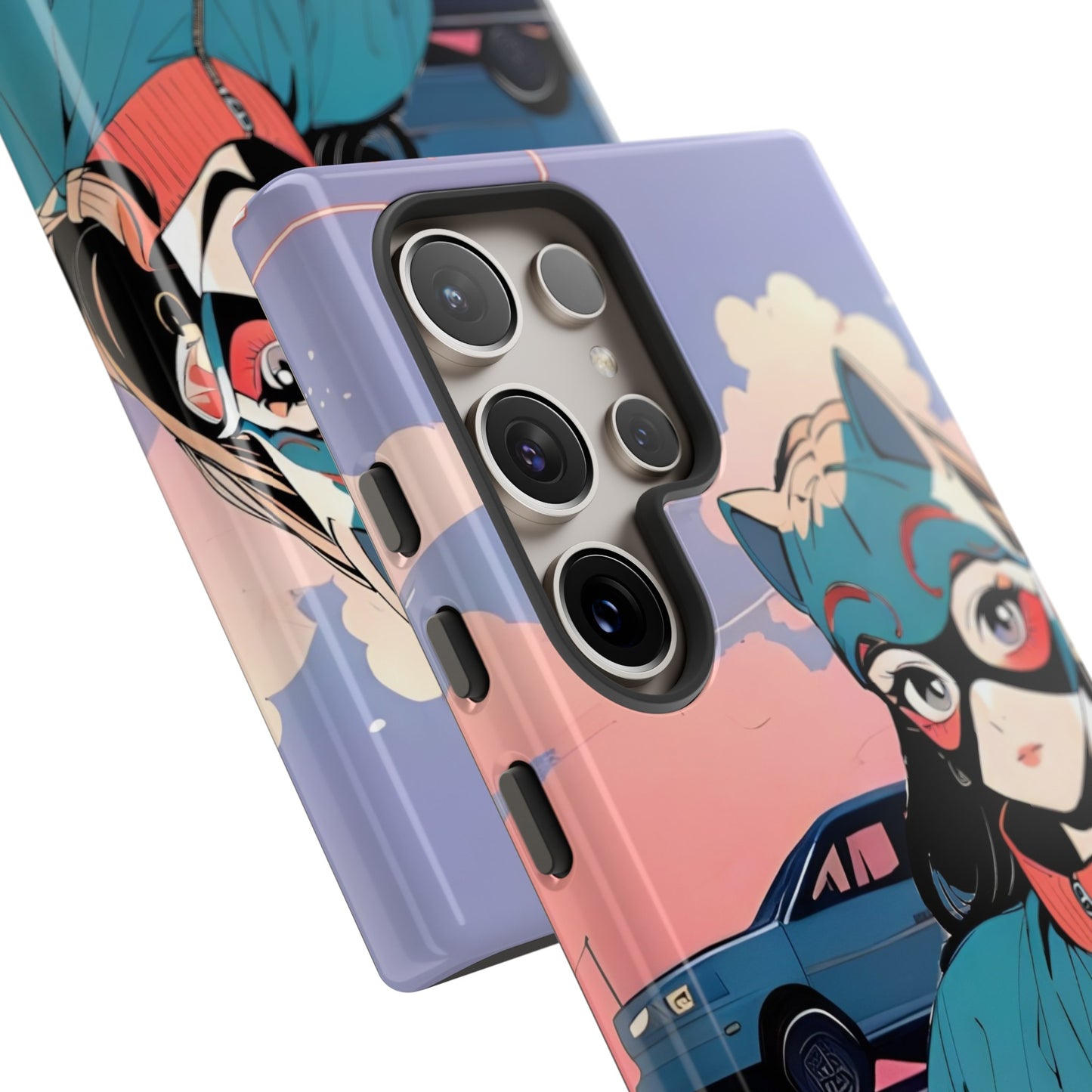 Anime Style Art Tough Cases- "Kitty City Boss #1"