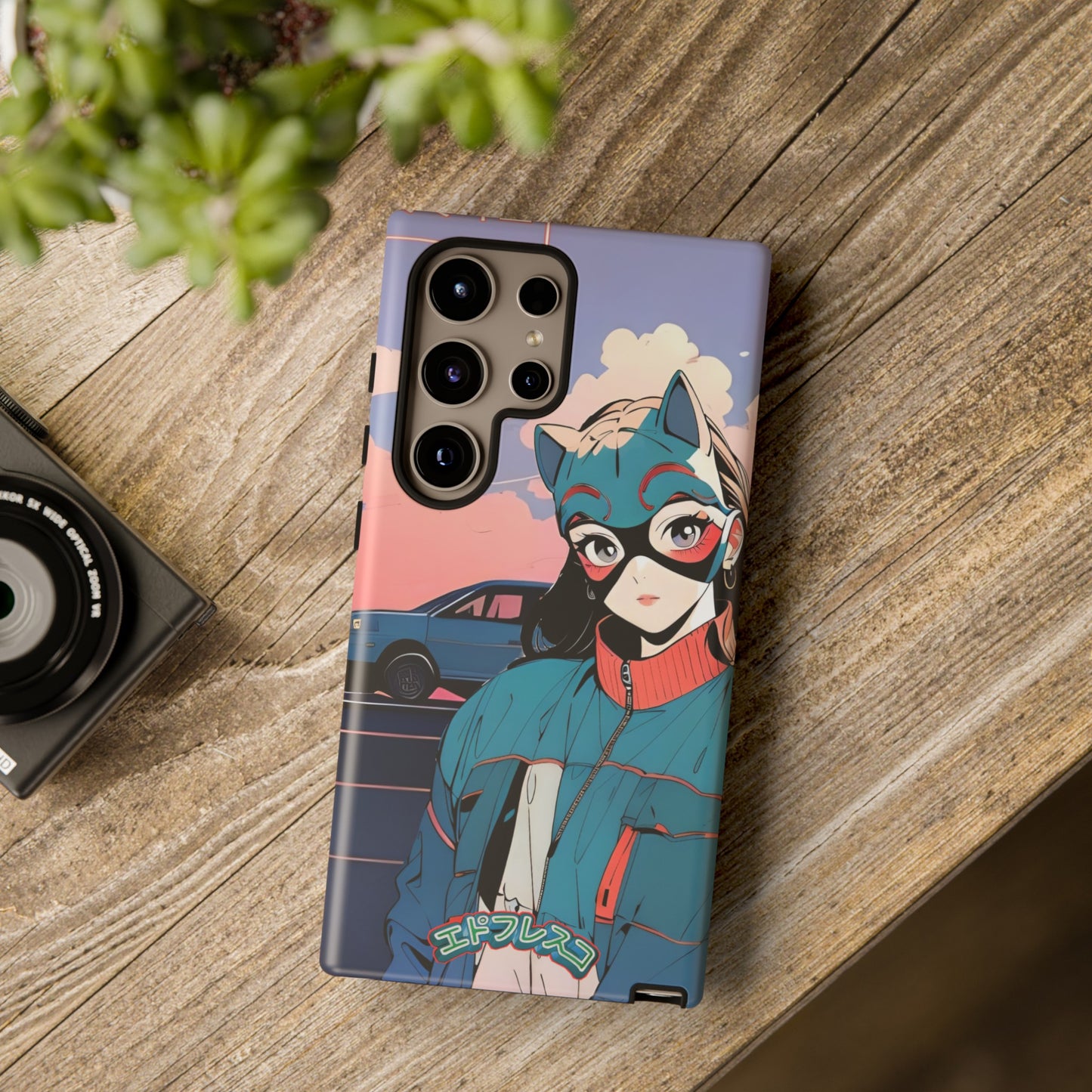 Anime Style Art Tough Cases- "Kitty City Boss #1"