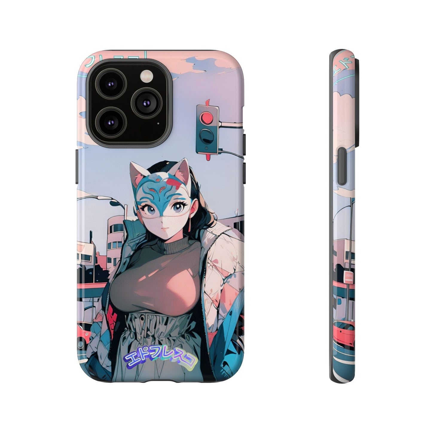 Anime Style Art Tough Cases- "Kitty City Boss #2"