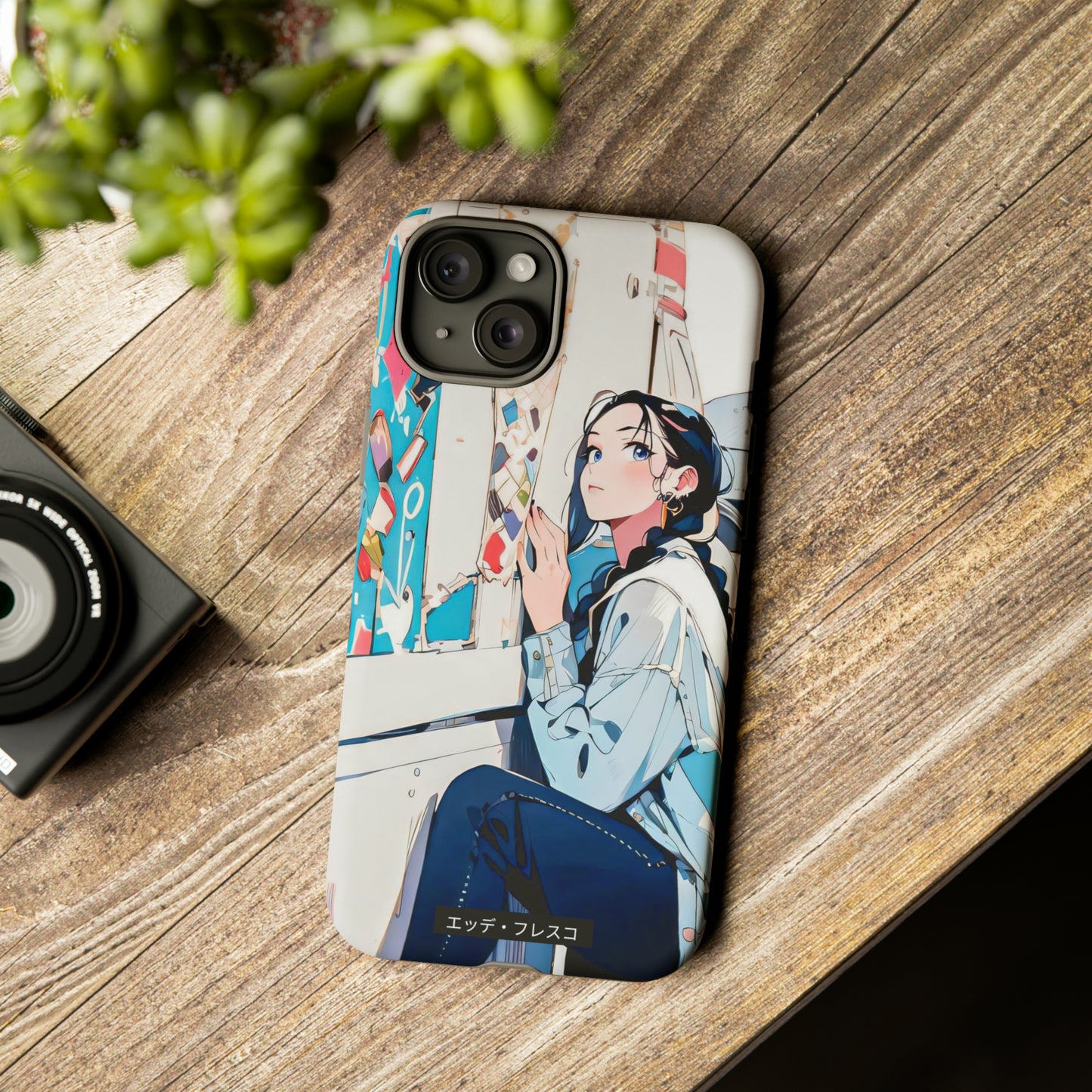Anime Style Art Tough Cases- "She Loves Ice Cream"