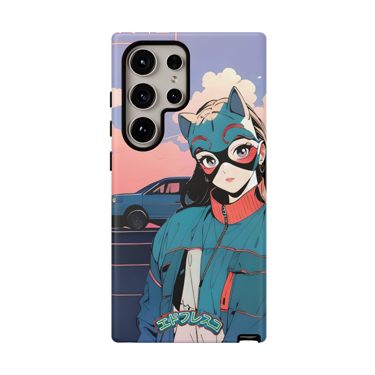 Anime Style Art Tough Cases- "Kitty City Boss #1"