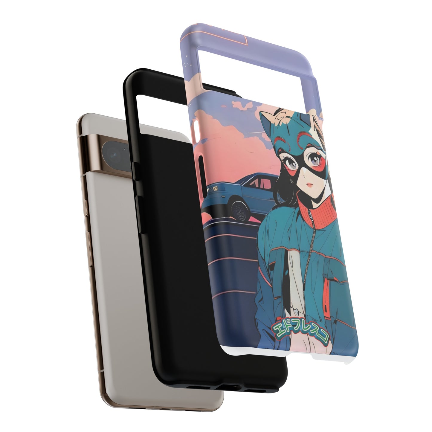 Anime Style Art Tough Cases- "Kitty City Boss #1"