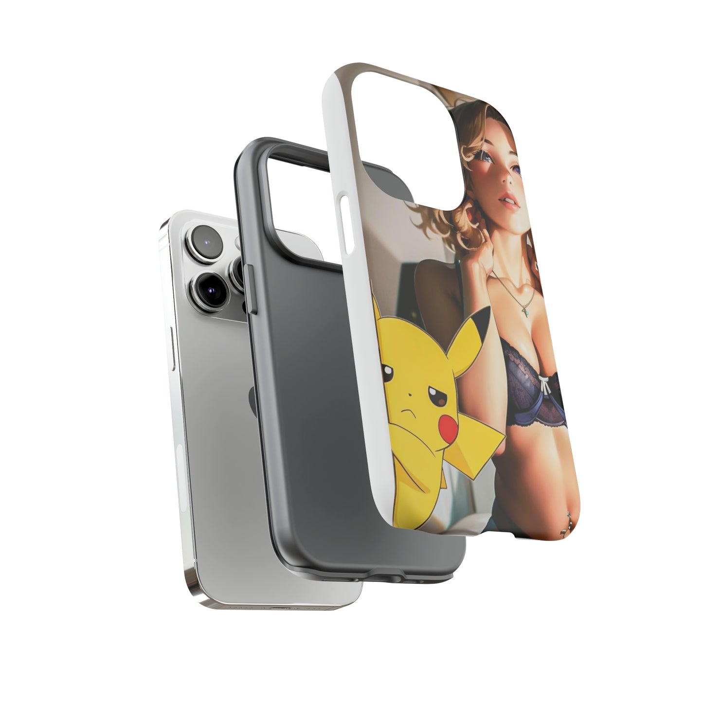 Blonde with Pika- Anime Style Art Tough Cases