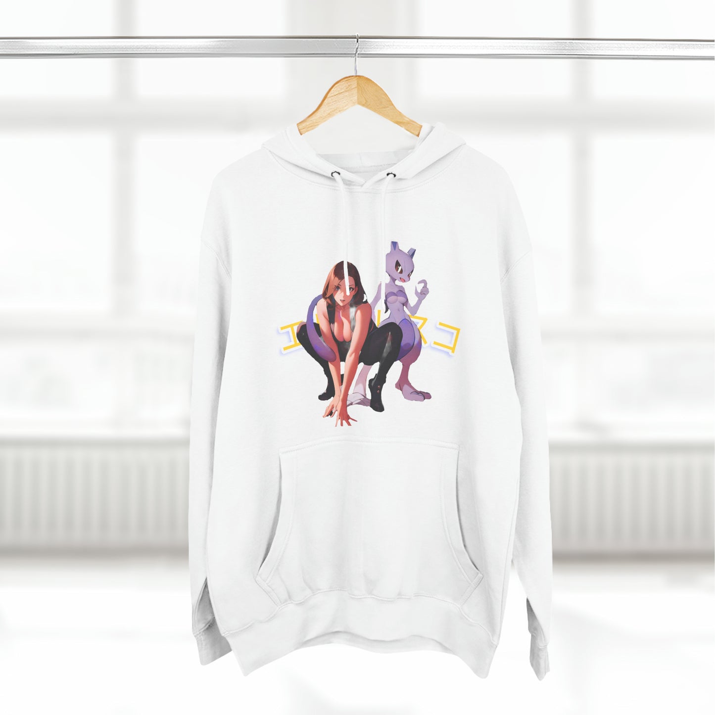 Anime Style Art Three-Panel Fleece Hoodie- "Prepare for Trouble"