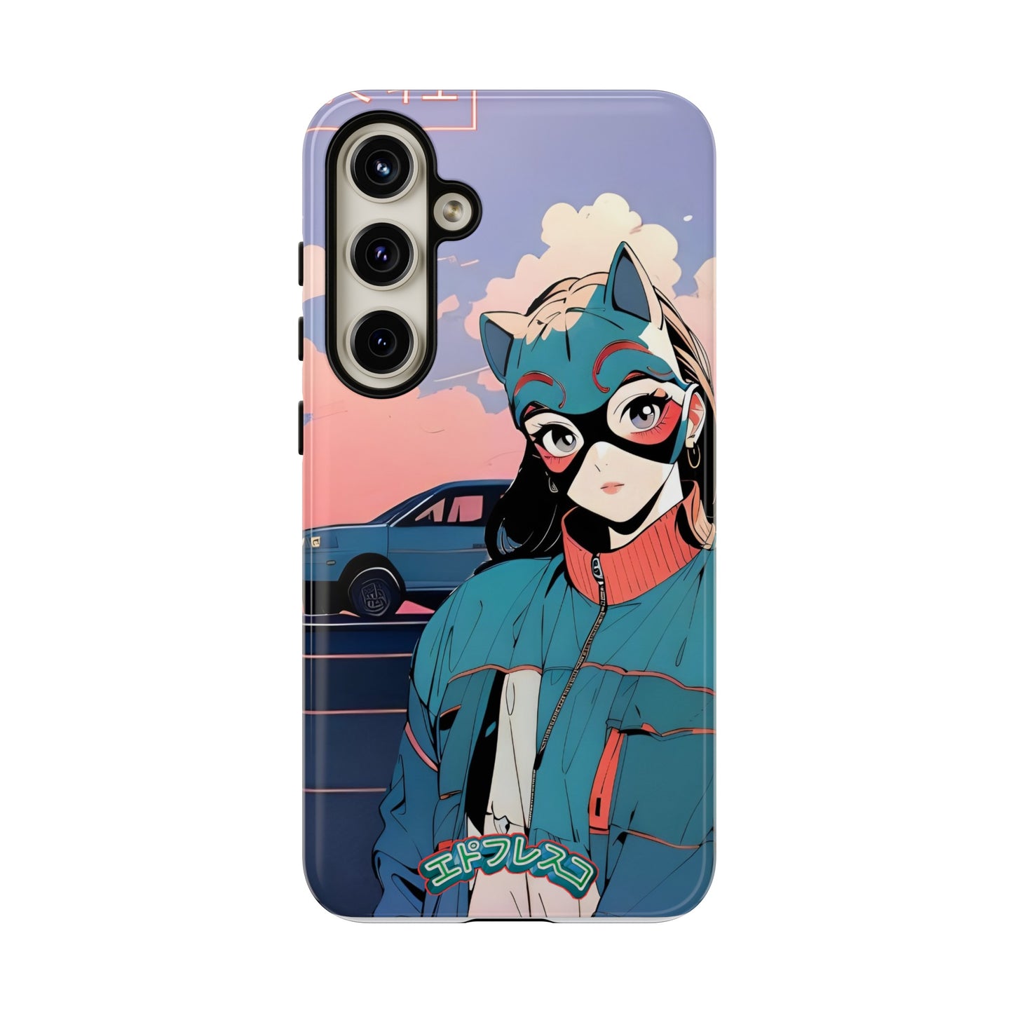 Anime Style Art Tough Cases- "Kitty City Boss #1"