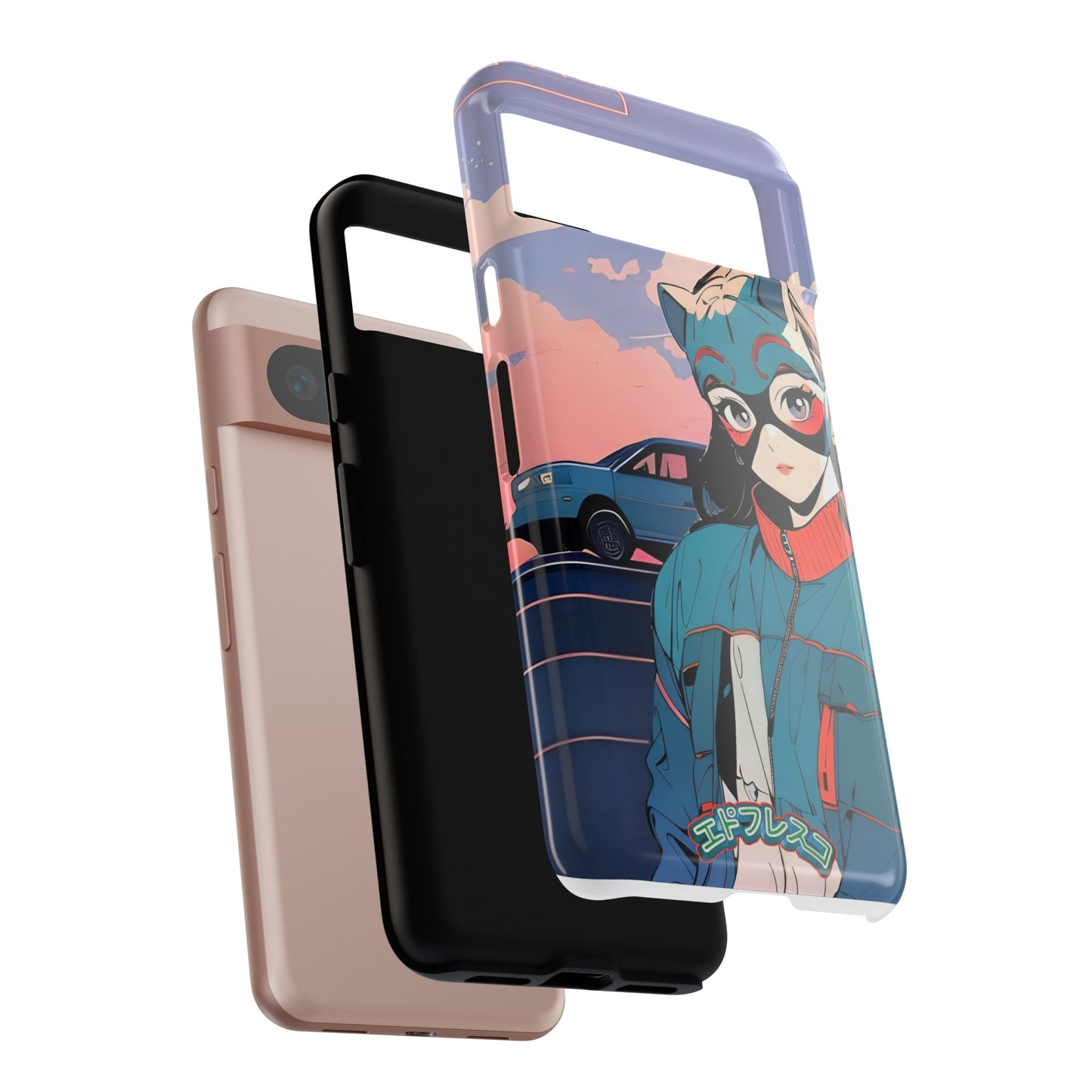 Anime Style Art Tough Cases- "Kitty City Boss #1"