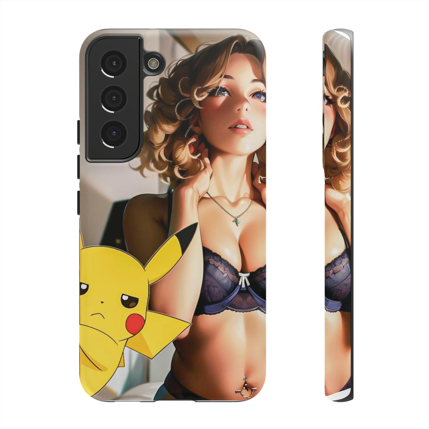 Blonde with Pika- Anime Style Art Tough Cases