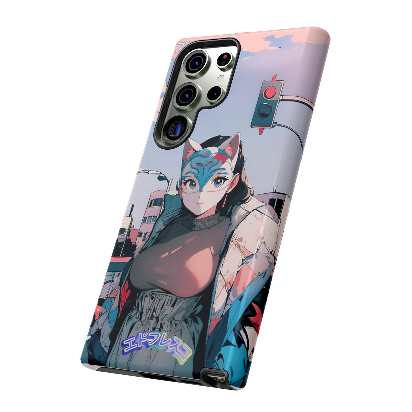 Anime Style Art Tough Cases- "Kitty City Boss #2"