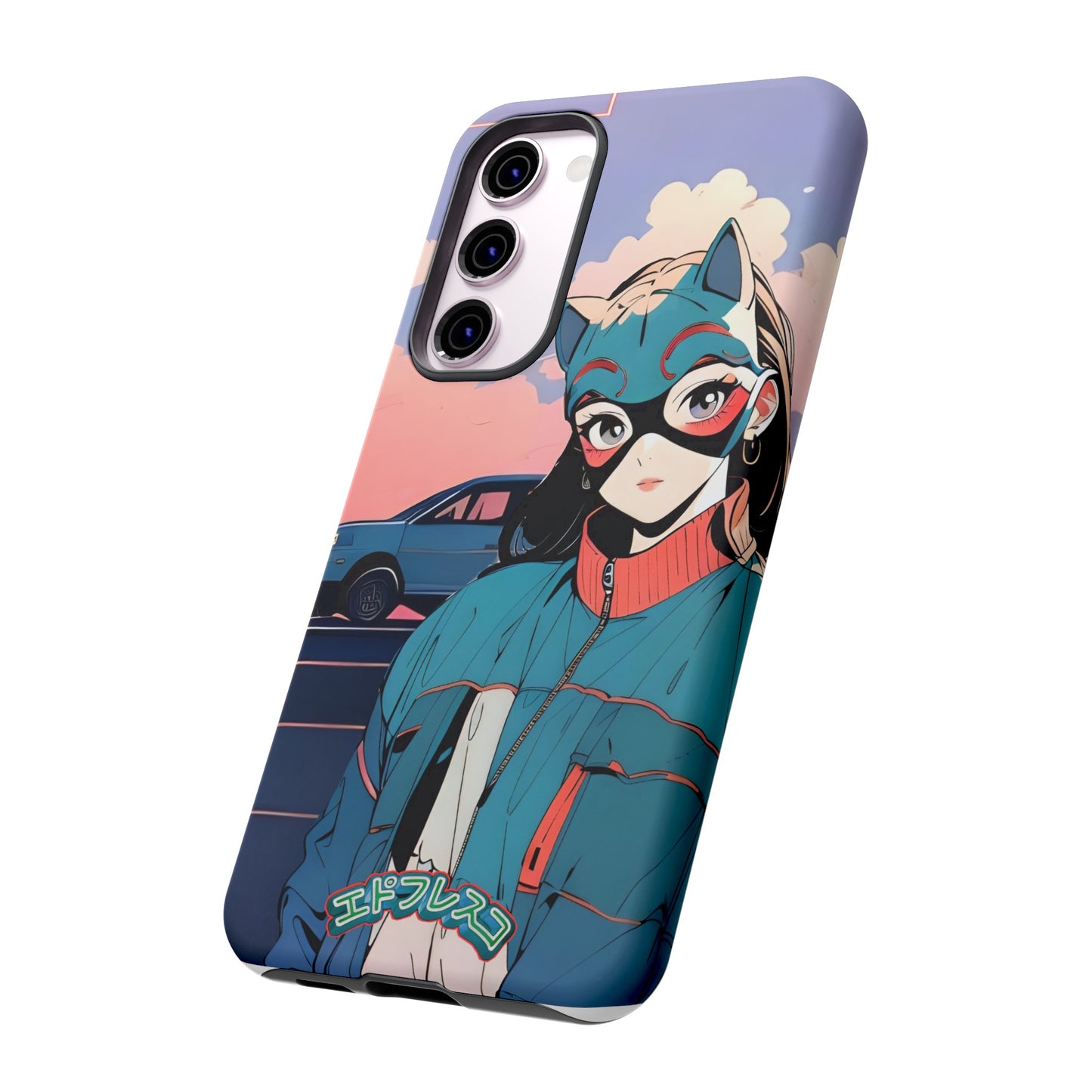 Anime Style Art Tough Cases- "Kitty City Boss #1"