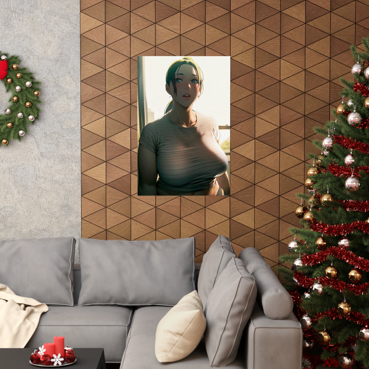 Anime Style Art Matte Vertical Posters "After a Nap"