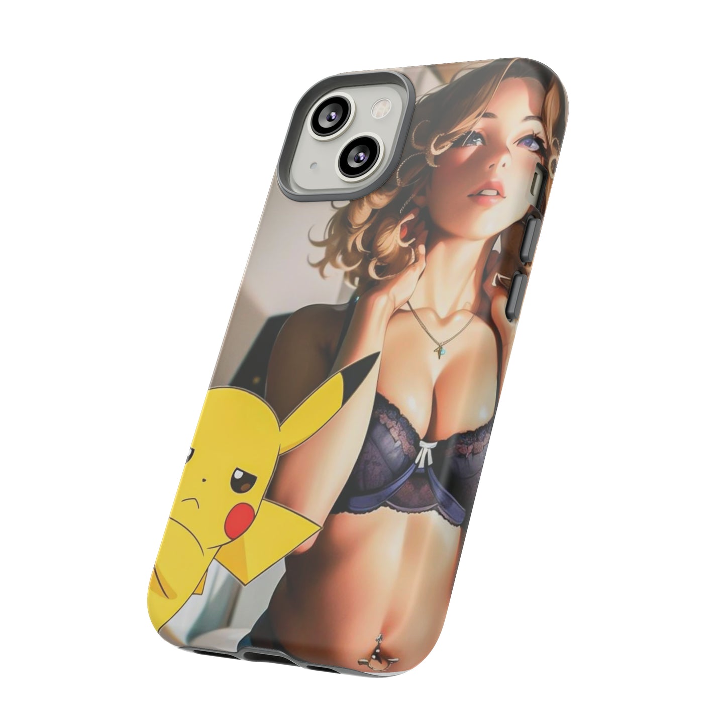 Blonde with Pika- Anime Style Art Tough Cases