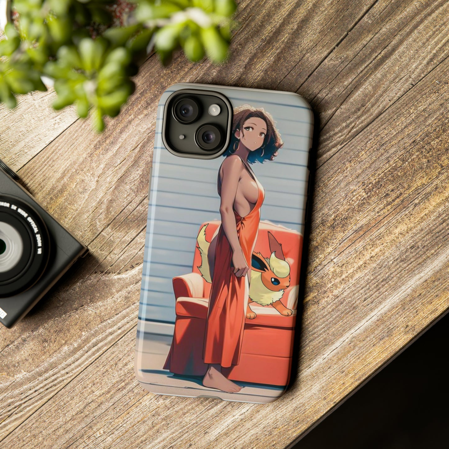 Flames She Has- Anime Style Art Tough Cases