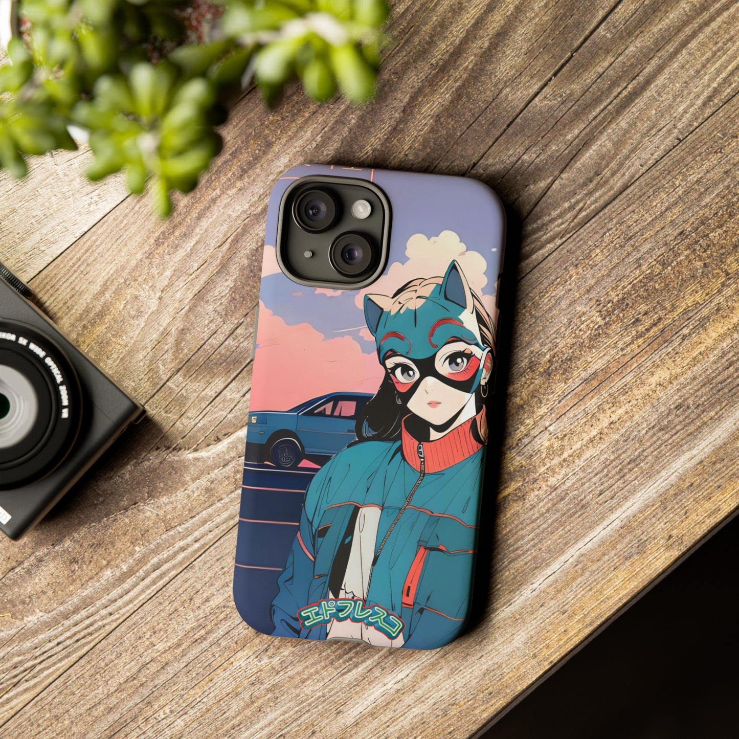 Anime Style Art Tough Cases- "Kitty City Boss #1"