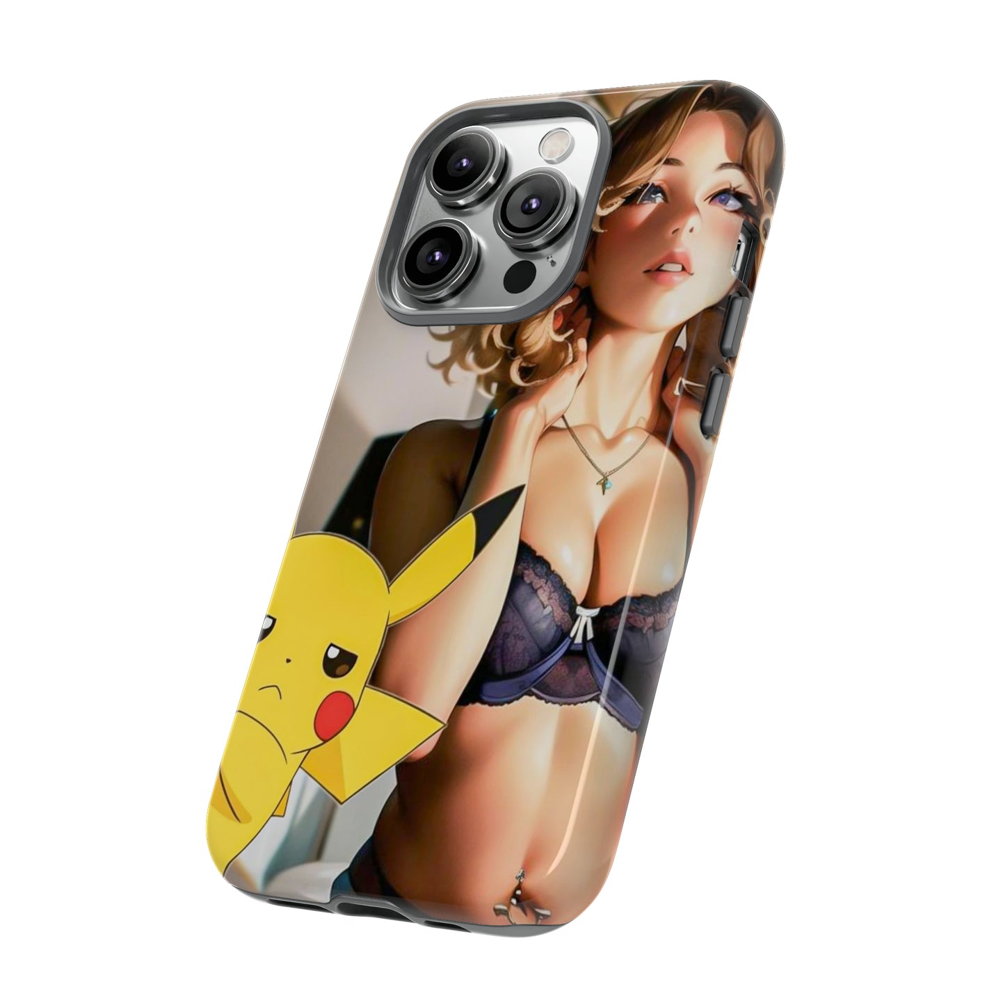 Blonde with Pika- Anime Style Art Tough Cases