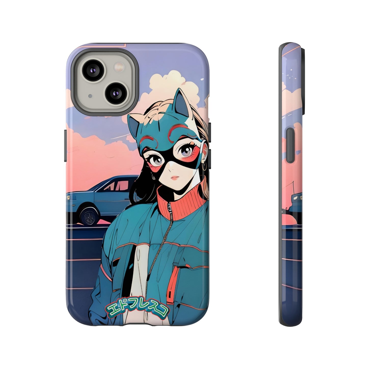 Anime Style Art Tough Cases- "Kitty City Boss #1"
