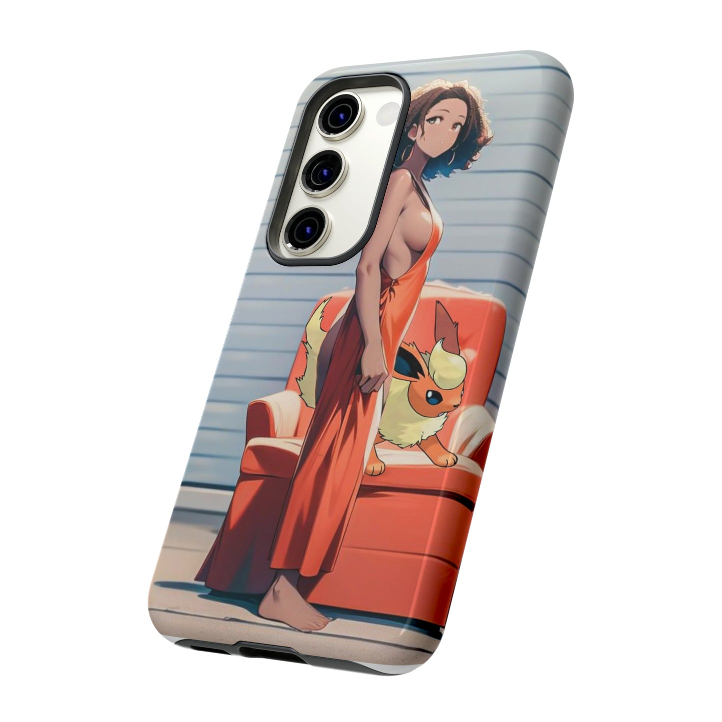 Flames She Has- Anime Style Art Tough Cases