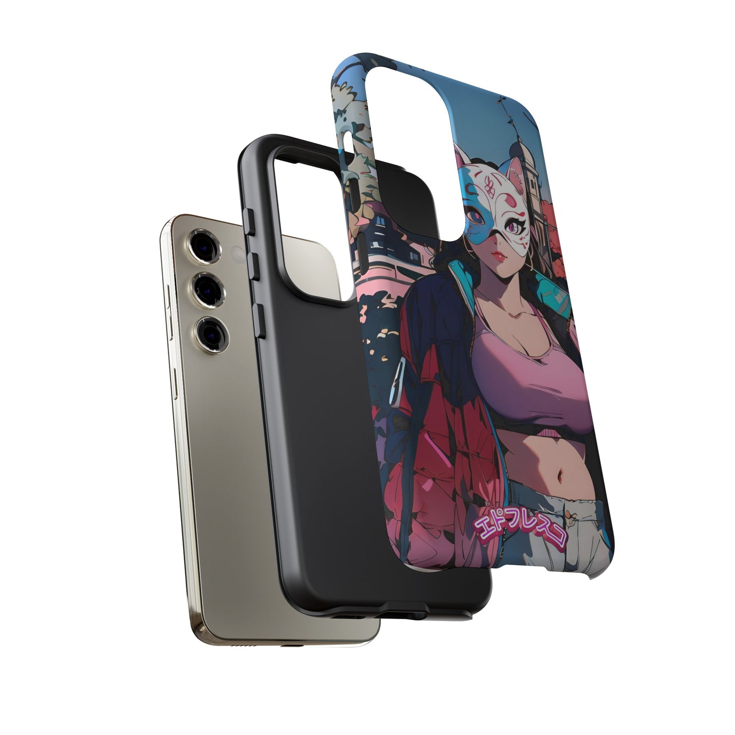 Anime Style Art Tough Cases- "Kitty City Boss #3"