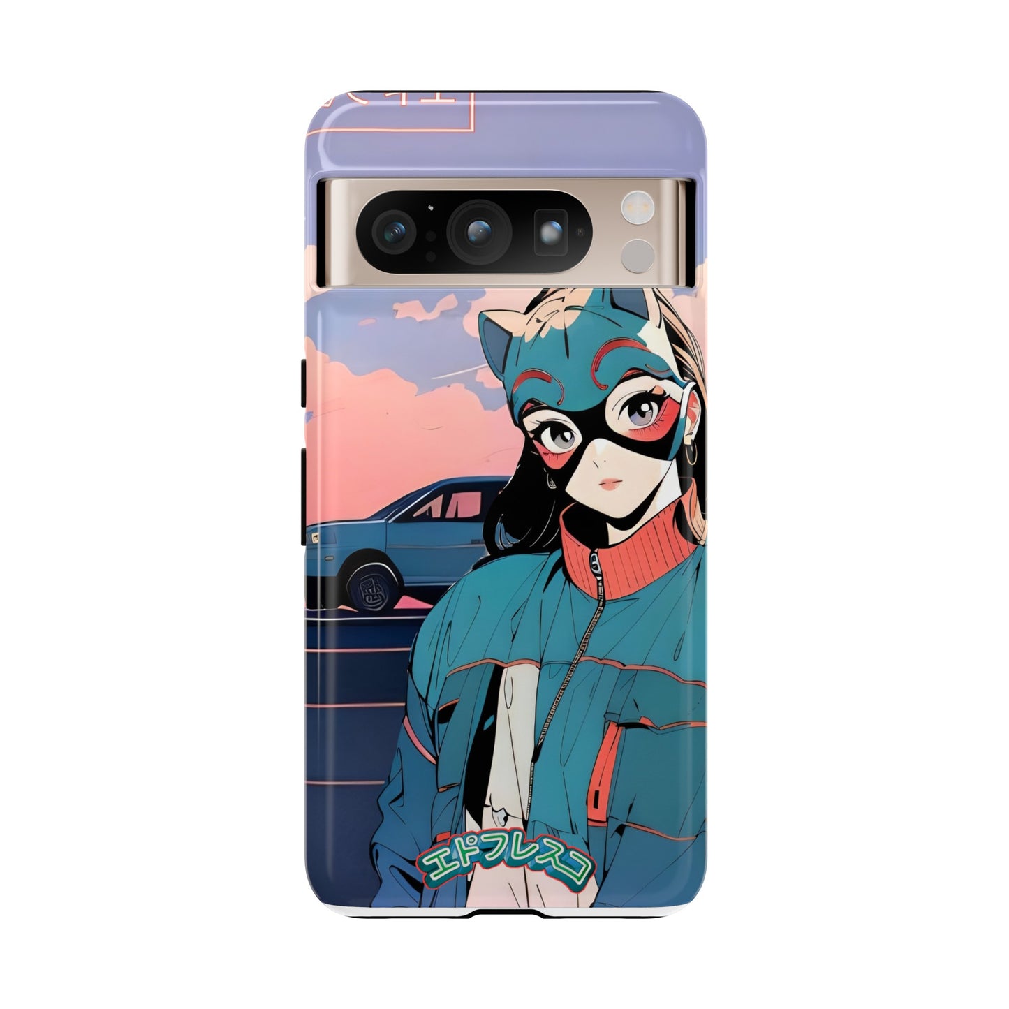 Anime Style Art Tough Cases- "Kitty City Boss #1"